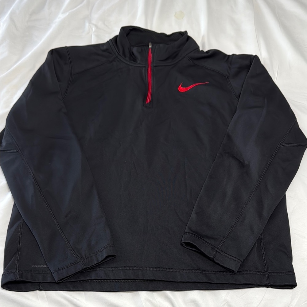 Nike Black Pullover with Red Logo